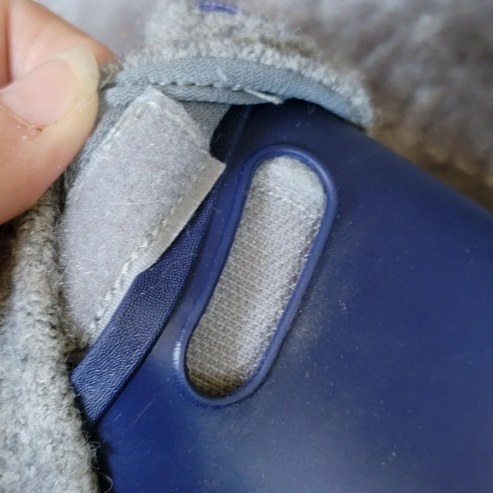 Stride Rite Rain Boots Boys 5 Navy Excellent Gecko Felt Liner Animal Face 360